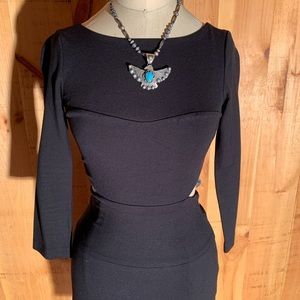 Black dress with back cut out